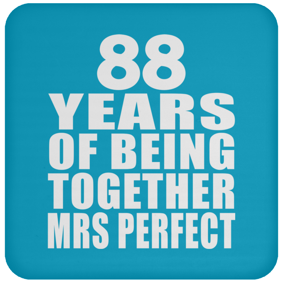 88th Anniversary 88 Years Of Being Mrs Perfect - Drink Coaster