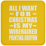 All I Want For Christmas Is My Wirehaired Pointing Griffon - Coaster
