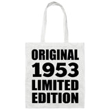 71st Birthday Original 1953 Limited Edition - Tote Bag White