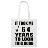 8th Birthday Took Square Root of 64 Years To Look Good - Tote Bag White