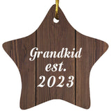 Grandkid Established Est. 2023 - Star Ornament D