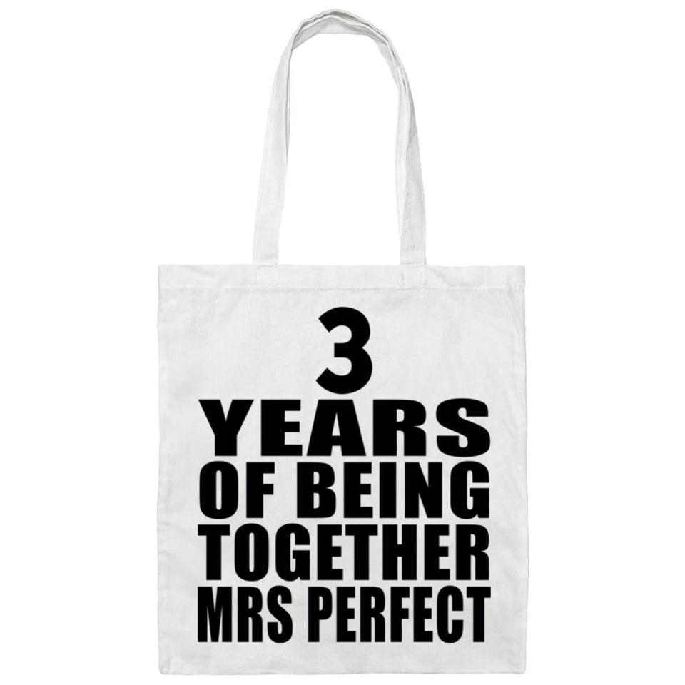 3rd Anniversary 3 Years Of Being Mrs Perfect - Tote Bag White