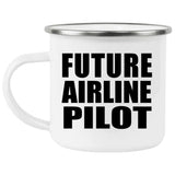 Future Airline Pilot - 12oz Camping Mug