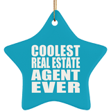 Coolest Real Estate Agent Ever - Star Ornament