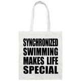 Synchronized Swimming Makes Life Special - Tote Bag White