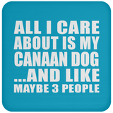 All I Care About Is My Canaan Dog - Drink Coaster