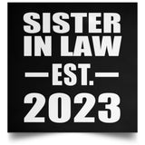 Sister In Law Established EST. 2023 - Poster Square