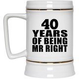 40th Anniversary 40 Years Of Being Mr Right - Beer Stein
