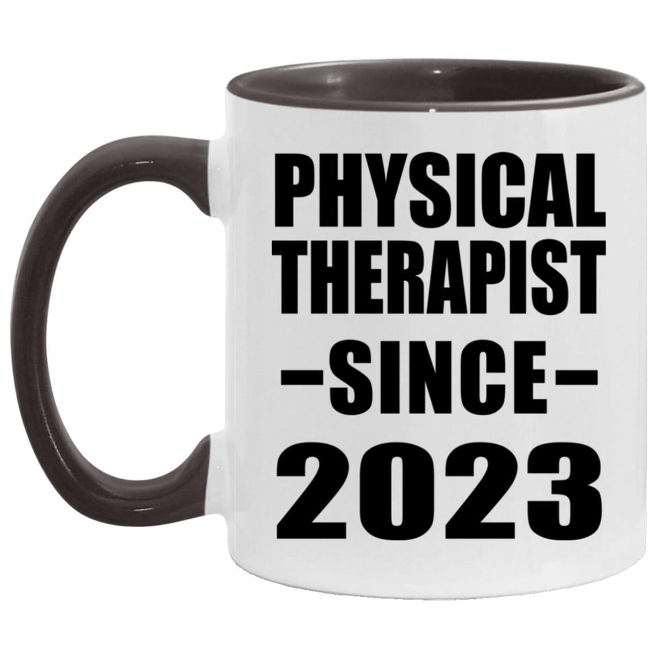 Physical Therapist Since 2023 - 11oz Accent Mug Black