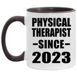 Physical Therapist Since 2023 - 11oz Accent Mug Black