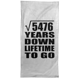 74th Anniversary Square Root of 5476 Years Lifetime To Go - Hand Towel