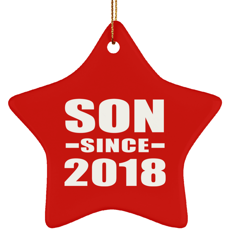 Son Since 2018 - Star Ornament