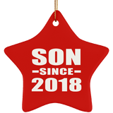 Son Since 2018 - Star Ornament