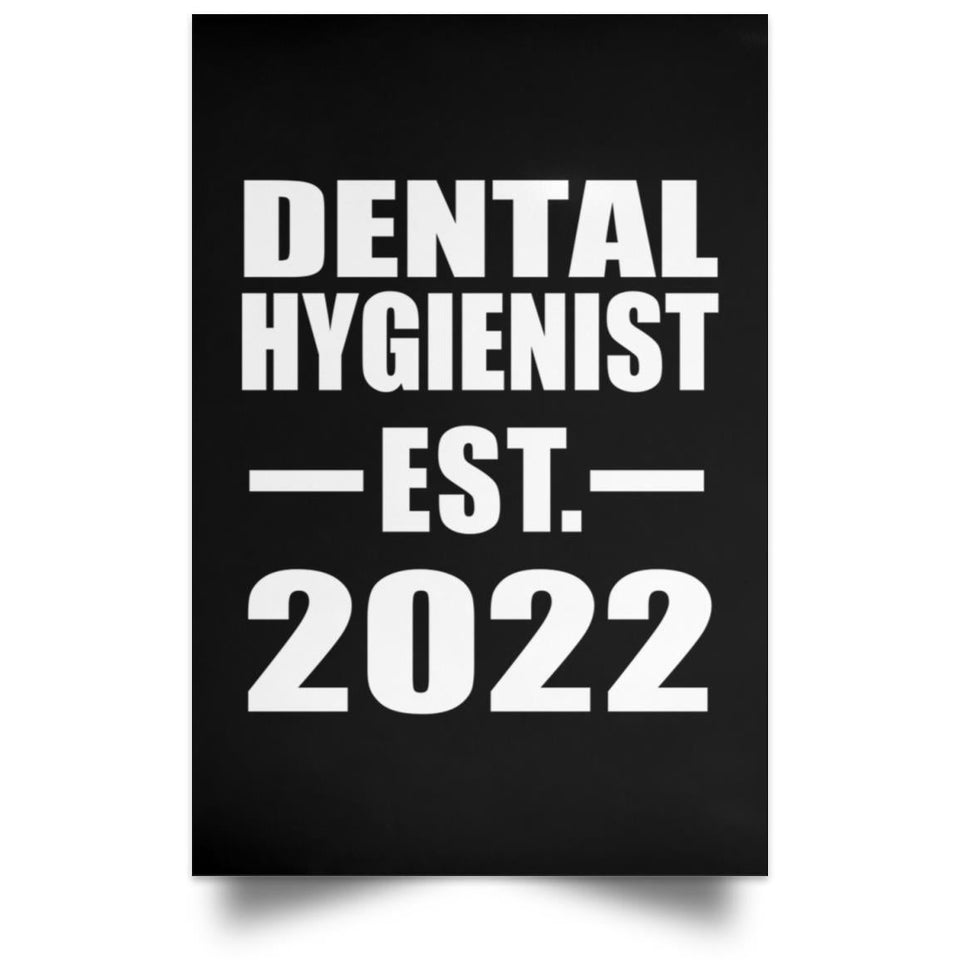 Dental Hygienist Established EST. 2022 - Poster Portrait