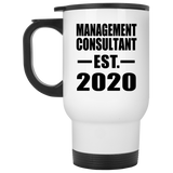 Management Consultant Established EST. 2020 - White Travel Mug