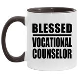 Blessed Vocational Counselor - 11oz Accent Mug Black