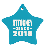 Attorney Since 2018 - Star Ornament