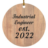 Industrial Engineer Established Est. 2022 - Circle Ornament C