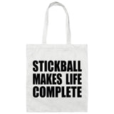 Stickball Makes Life Complete - Tote Bag White