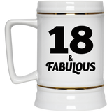 18th Birthday 18 & Fabulous - Beer Stein