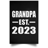 Grandpa Established EST. 2023 - Poster Portrait