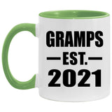 Gramps Established EST. 2021 - 11oz Accent Mug Green