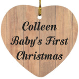 Colleen Baby's First Christmas - Heart Ornament C