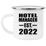 Hotel Manager Established EST. 2022 - 12oz Camping Mug