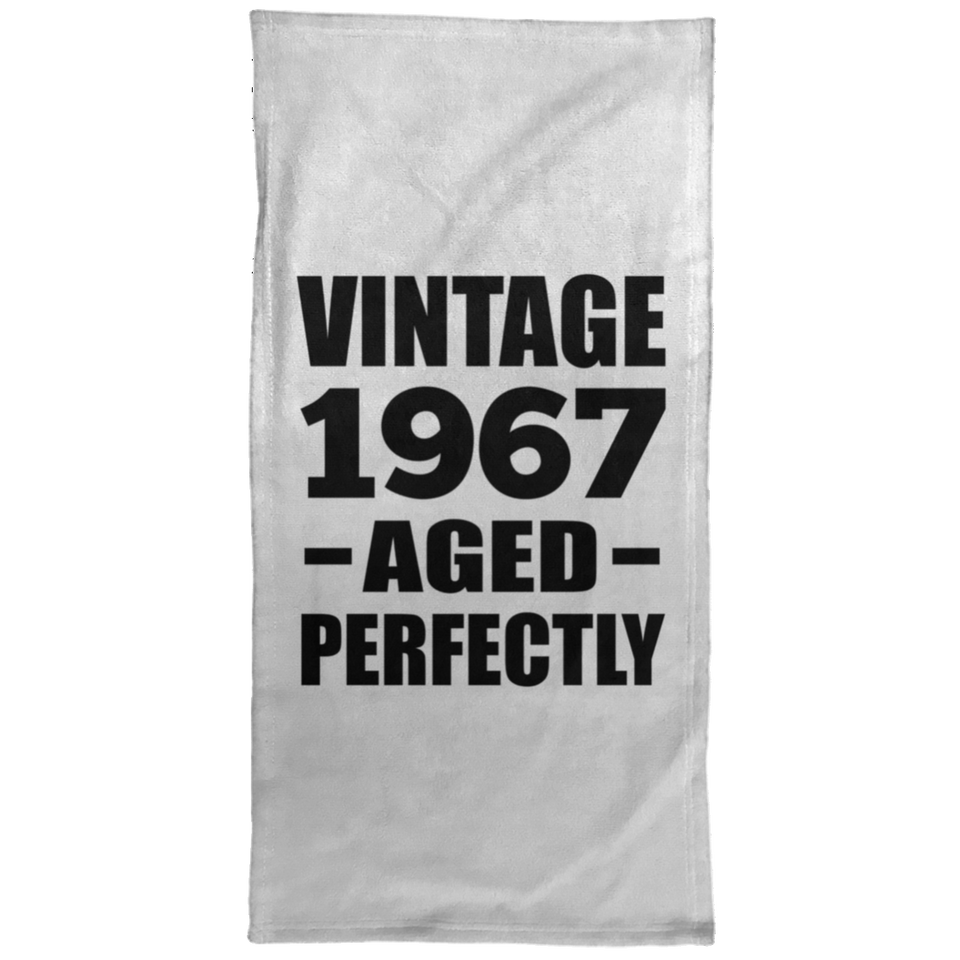 57th Birthday Vintage 1967 Aged Perfectly - Hand Towel