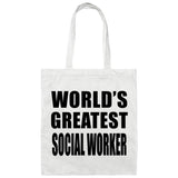 World's Greatest Social Worker - Tote Bag White