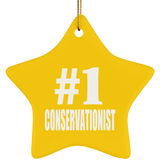 Number One #1 Conservationist - Star Ornament