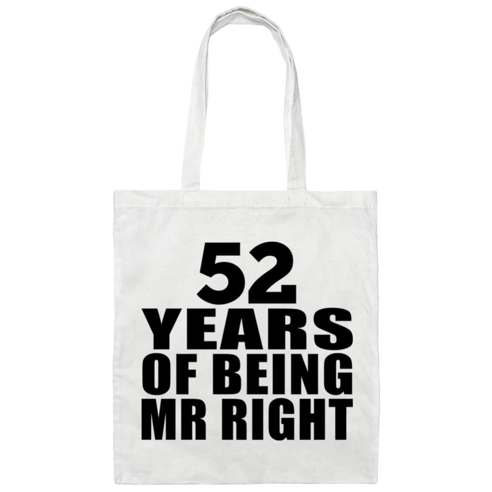 52nd Anniversary 52 Years Of Being Mr Right - Tote Bag White