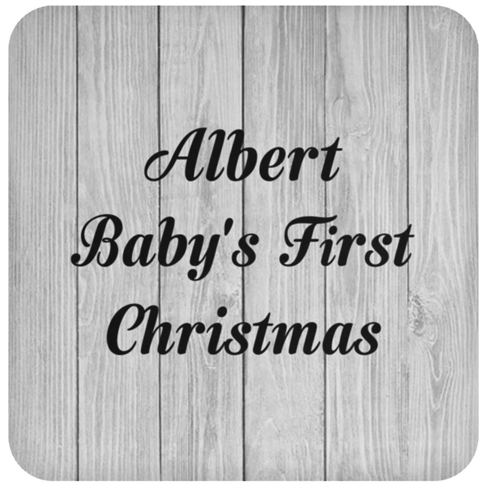 Albert Baby's First Christmas - Drink Coaster F