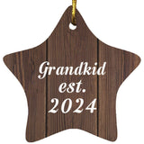 Grandkid Established Est. 2024 - Star Ornament D