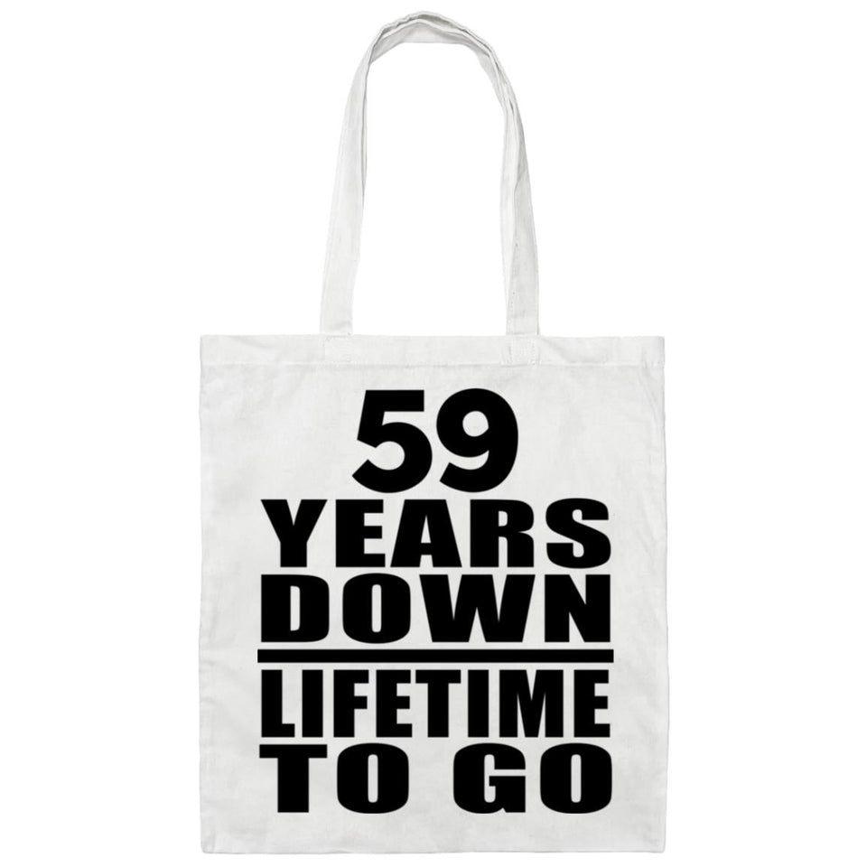 59th Anniversary 59 Years Down Lifetime To Go - Tote Bag White