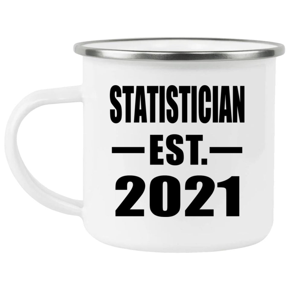 Statistician Established EST. 2021 - 12oz Camping Mug
