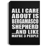 All I Care About Is Bergamasco Shepherd - Canvas Portrait