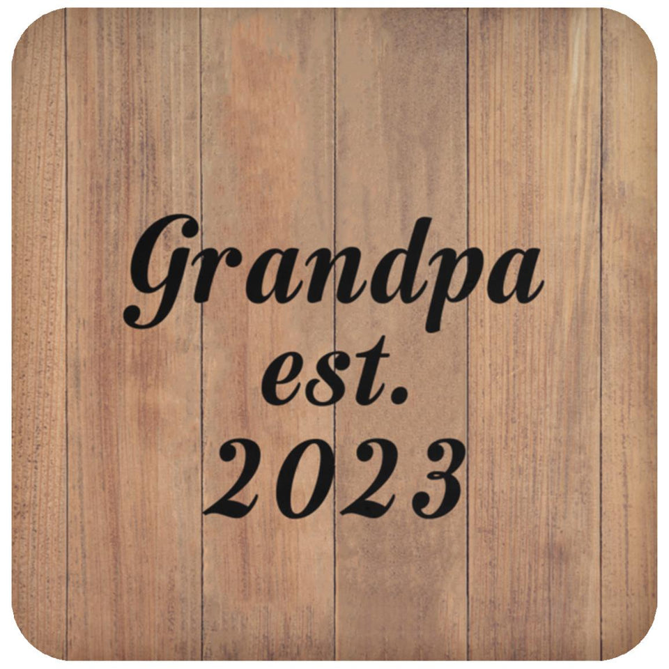 Grandpa Established EST. 2023 - Drink Coaster C