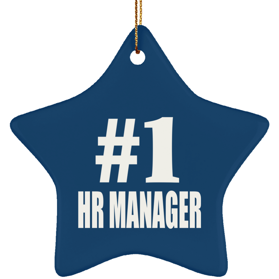 Number One #1 HR Manager - Star Ornament