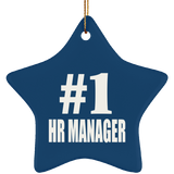 Number One #1 HR Manager - Star Ornament