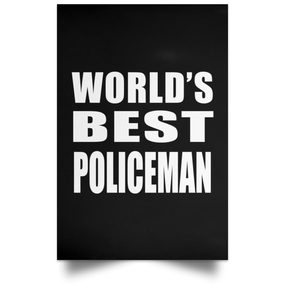 World's Best Policeman - Poster Portrait