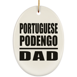 Portuguese Podengo Dad - Oval Ornament