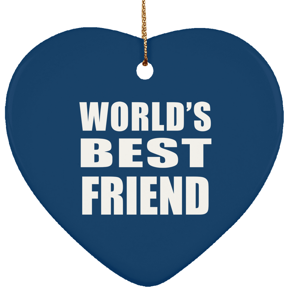 World's Best Friend - Heart Ornament