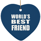World's Best Friend - Heart Ornament