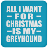 All I Want For Christmas Is My Greyhound - Coaster