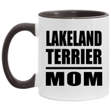Lakeland Terrier Mom - 11oz Accent Mug Black