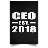 CEO Established EST. 2018 - Poster Portrait