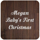 Megan Baby's First Christmas - Drink Coaster D