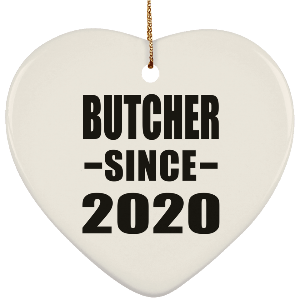 Butcher Since 2020 - Heart Ornament