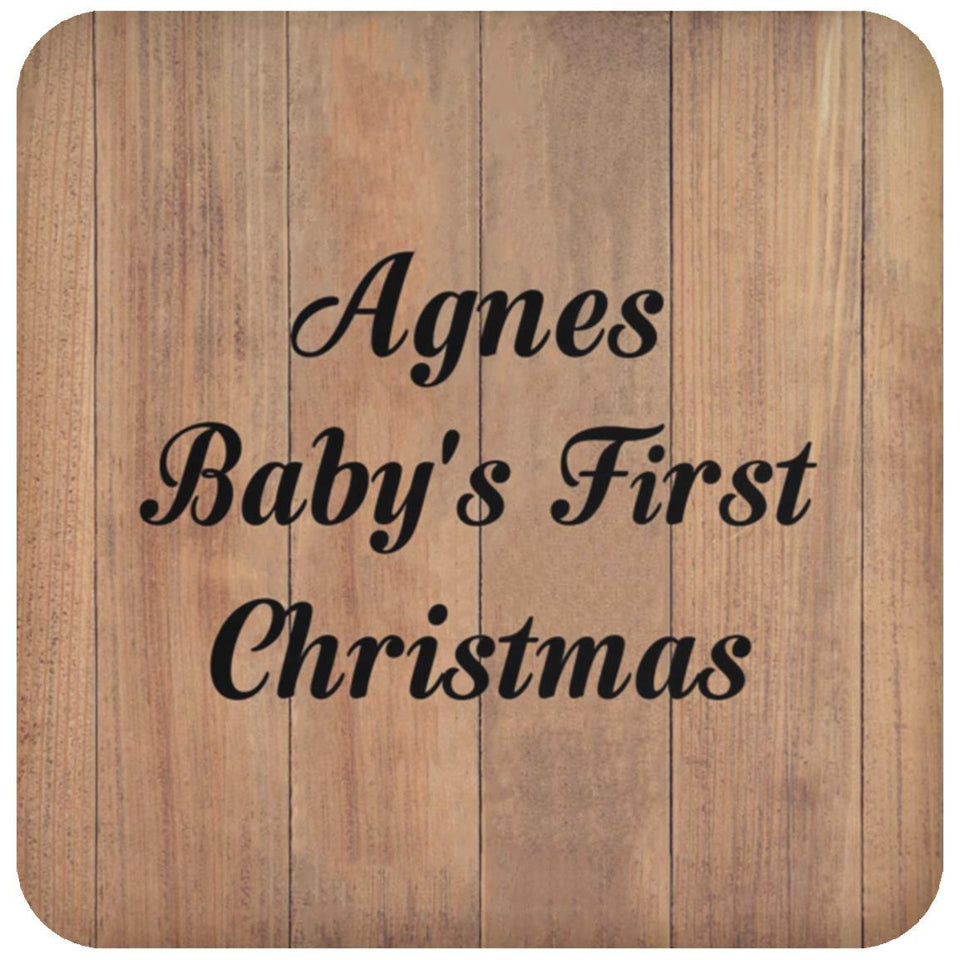 Agnes Baby's First Christmas - Drink Coaster C
